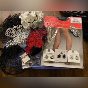 Random Dance Accessories (Hair Pieces, Earrings, Fishnet Tights, etc)